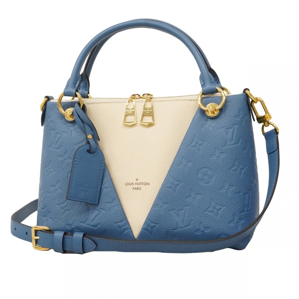 Louis Vuitton Monogram Empreinte V Tote BB M44419 Blue Jean 2-way bag for women